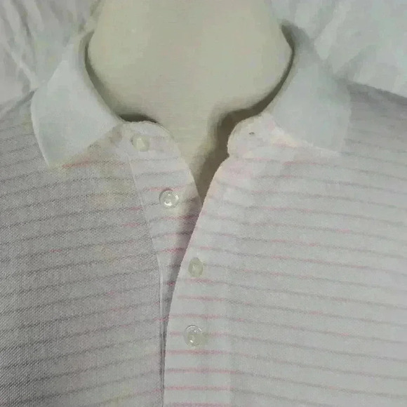 NWT Vineyard Vines Pink Stripe Pique Grow Over Polo sz M NEW! - Picture 2 of 11